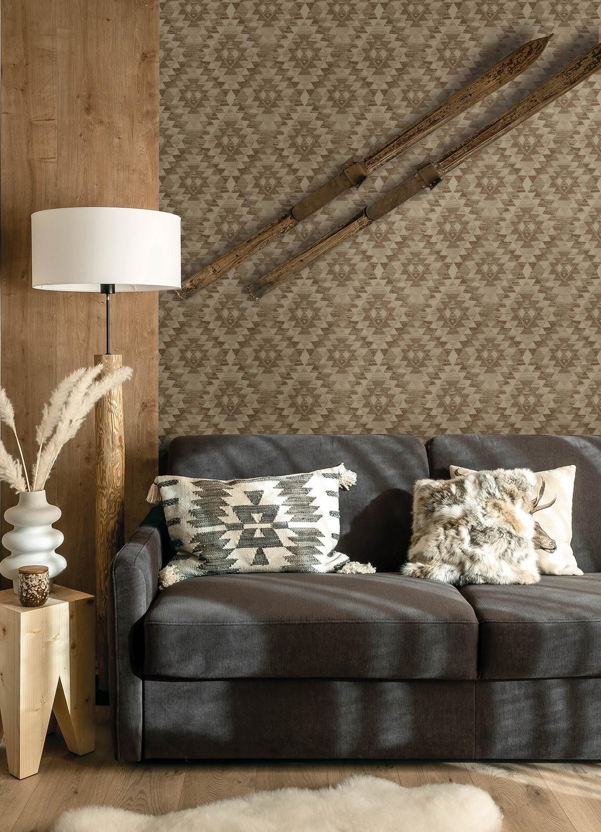 York Montana Maroon Wallpaper