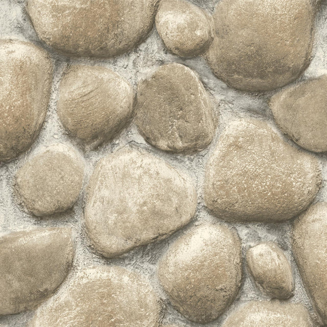 York Root Rock Beige Wallpaper