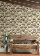 York Root Rock Beige Wallpaper