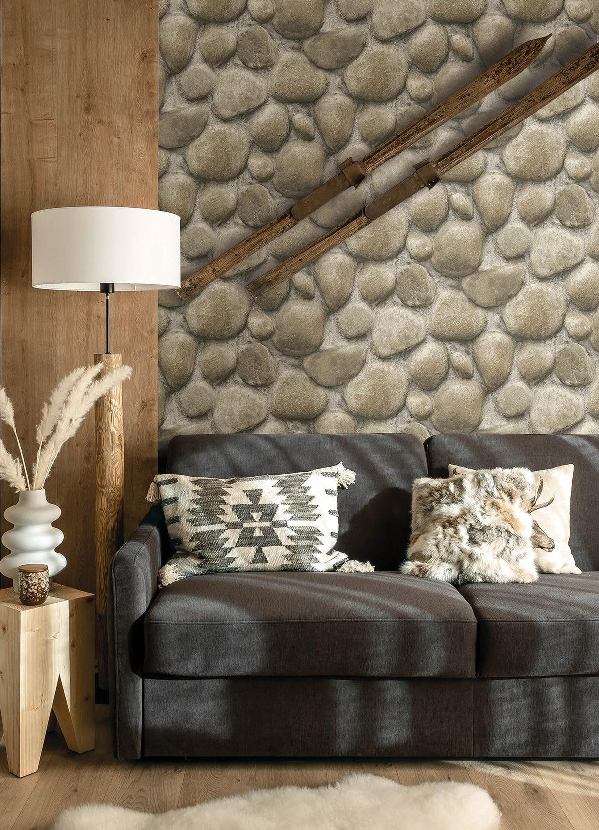 York Root Rock Beige Wallpaper