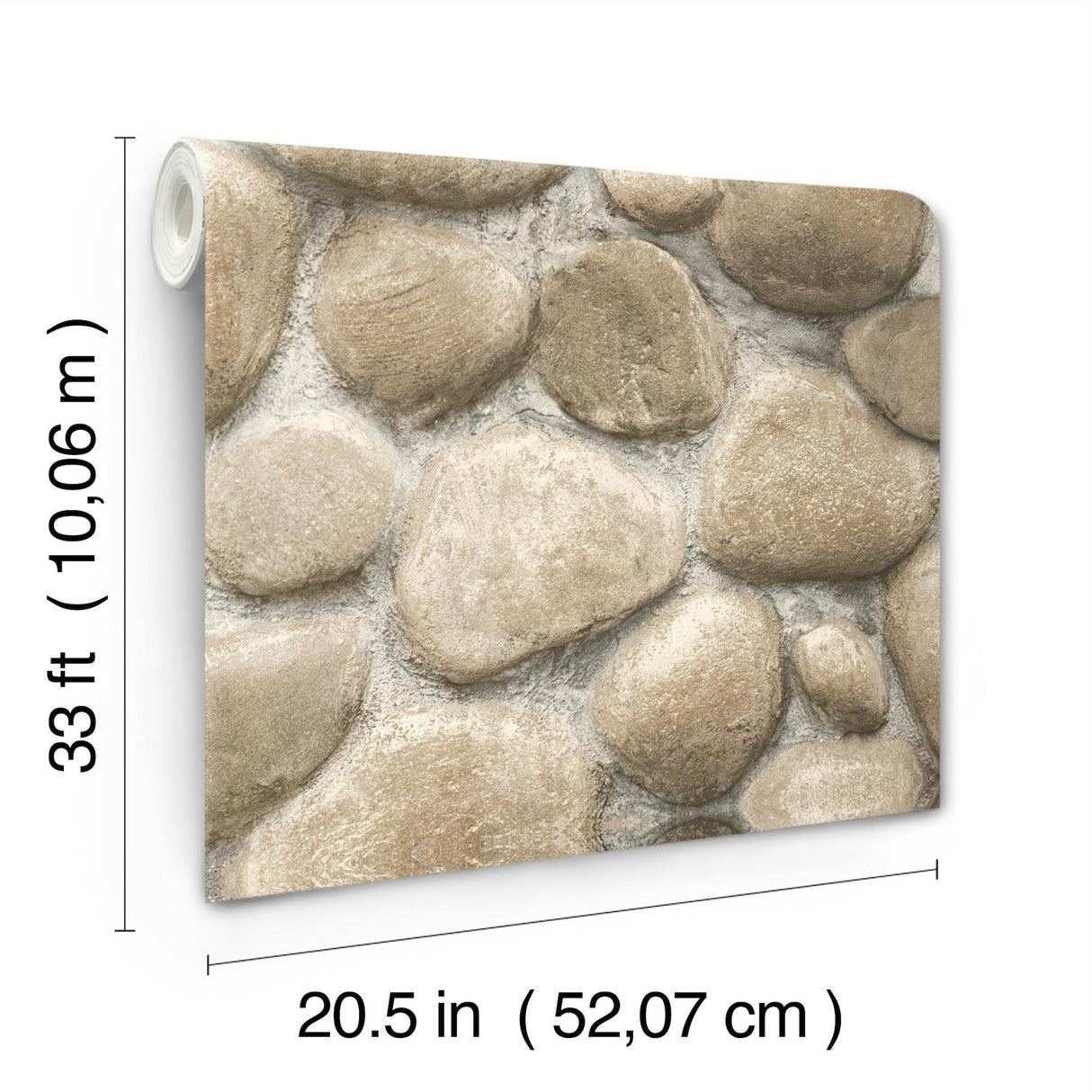 York Root Rock Beige Wallpaper