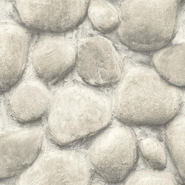 York Root Rock Brown Wallpaper