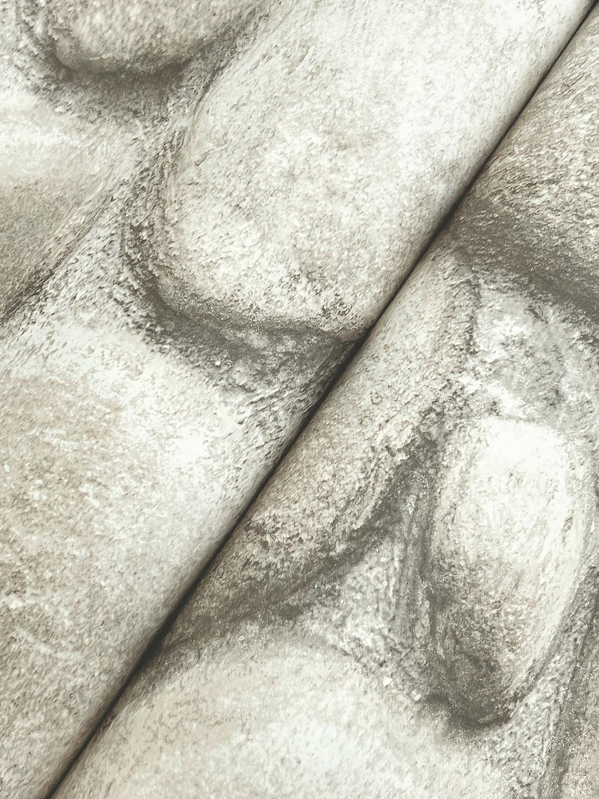 York Root Rock Brown Wallpaper