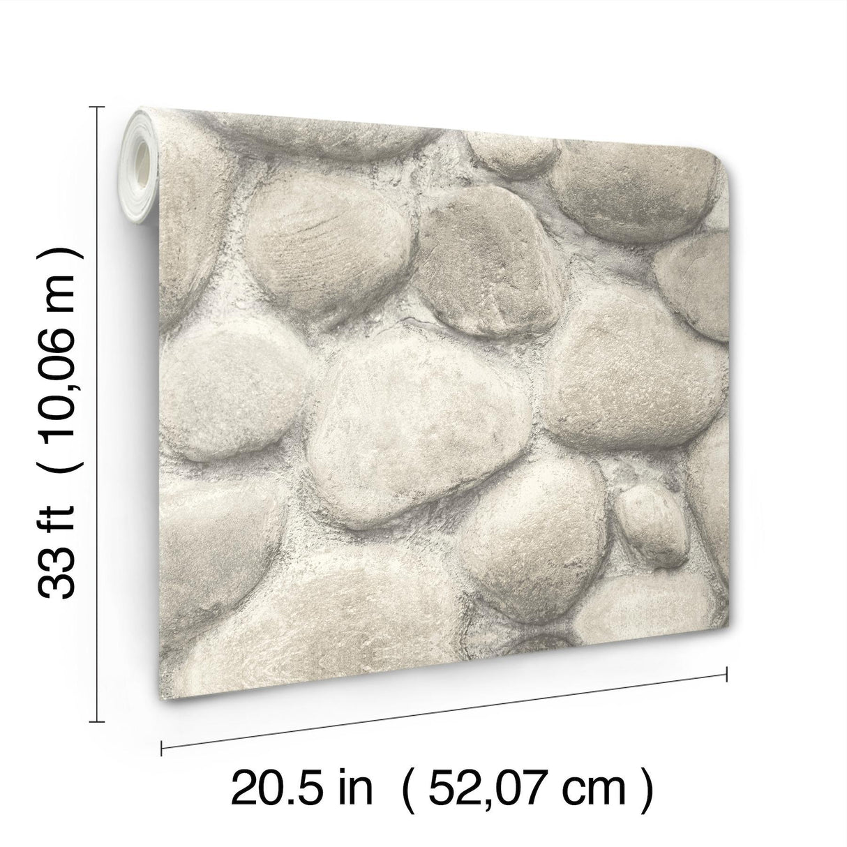 York Root Rock Brown Wallpaper