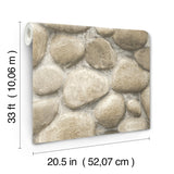 York Root Rock Grey Wallpaper