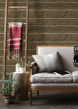 York Lodgepole Dark Brown Wallpaper
