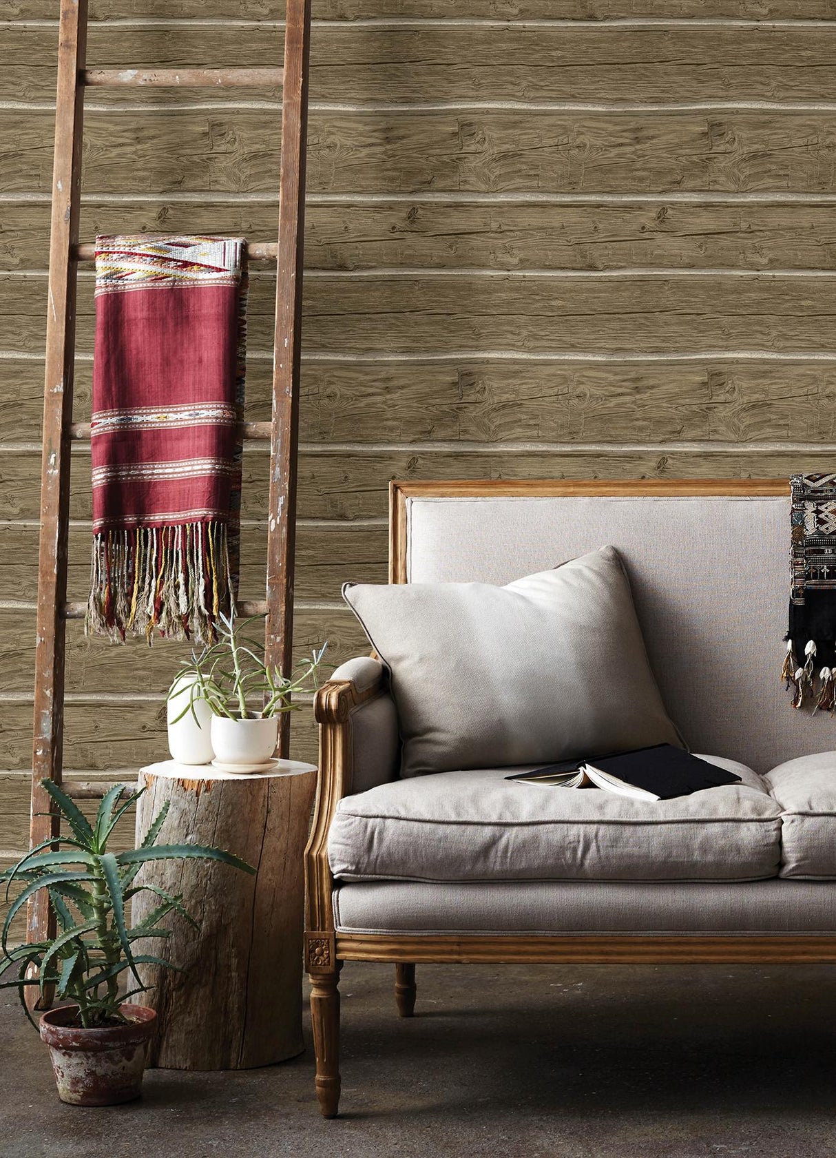 York Lodgepole Chestnut Wallpaper