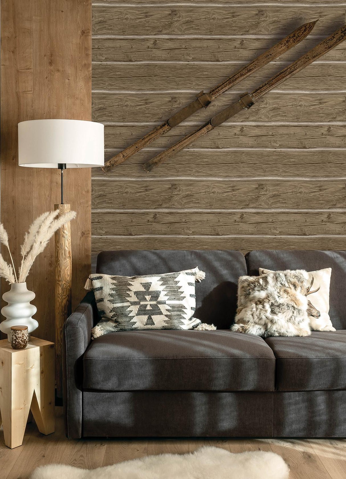 York Lodgepole Chestnut Wallpaper