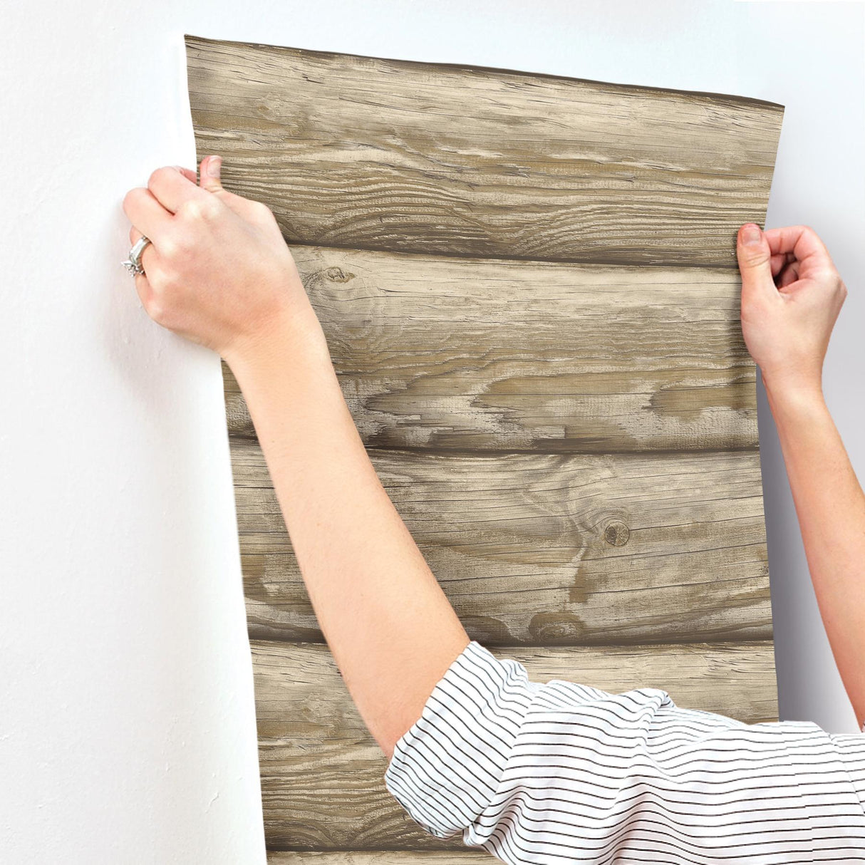 York Bunkhouse Light Brown Wallpaper