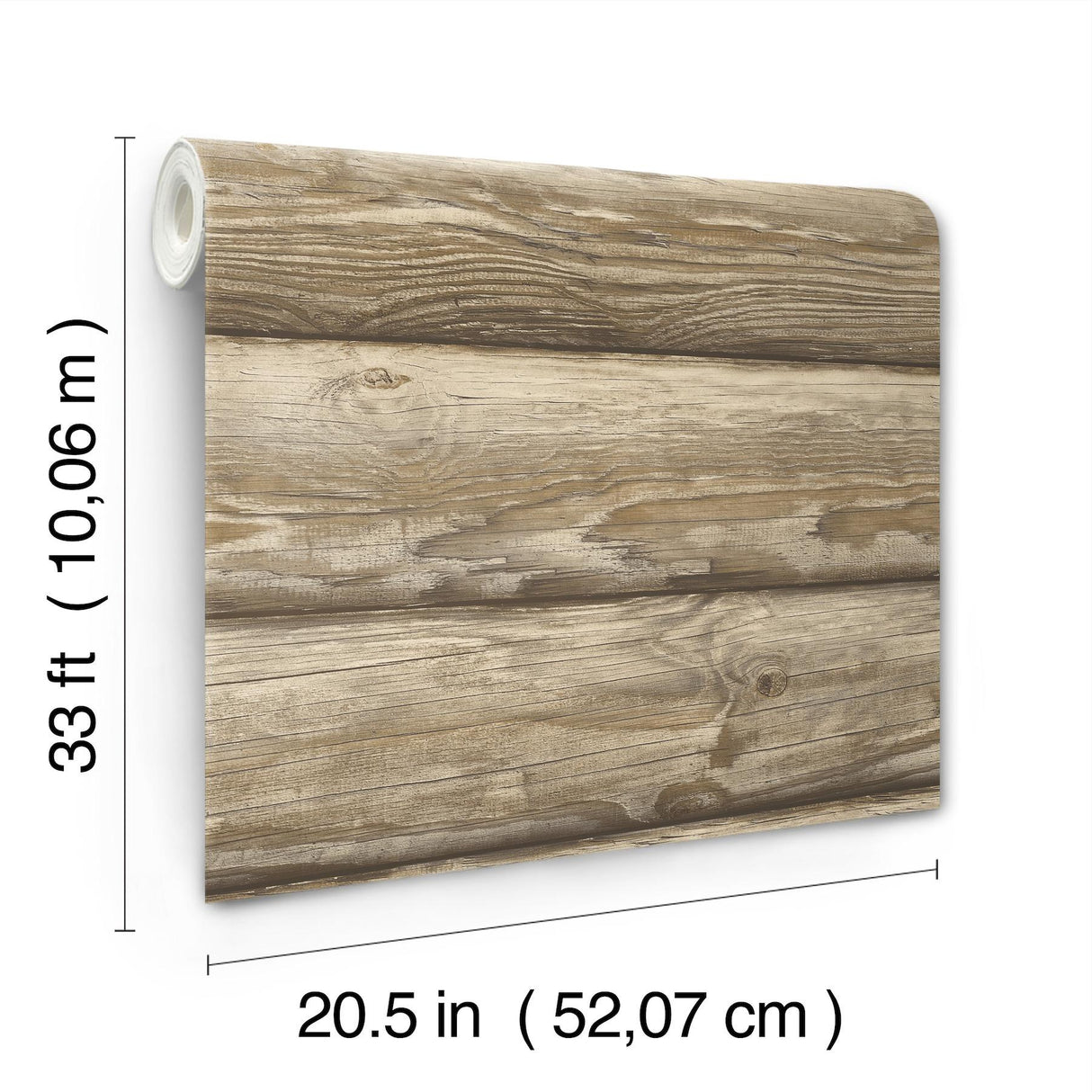 York Bunkhouse Light Brown Wallpaper