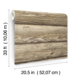 York Bunkhouse Light Brown Wallpaper