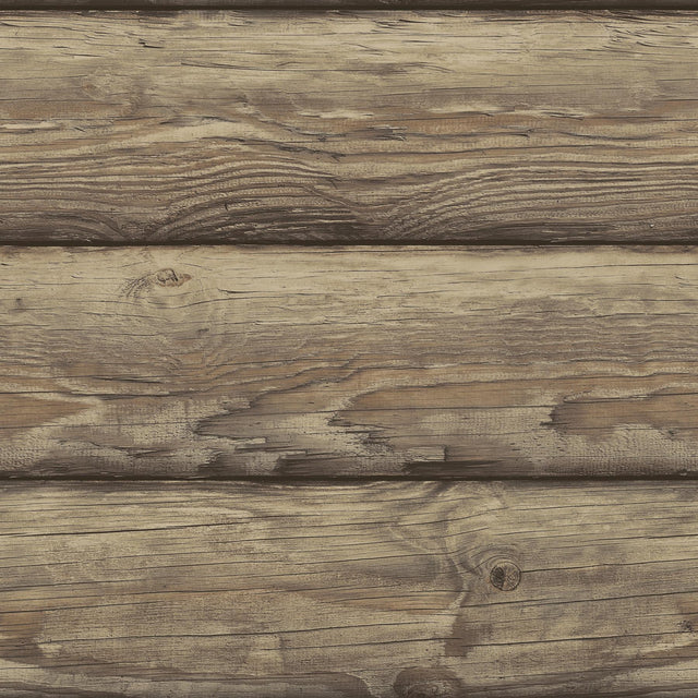 York Bunkhouse Chestnut Wallpaper