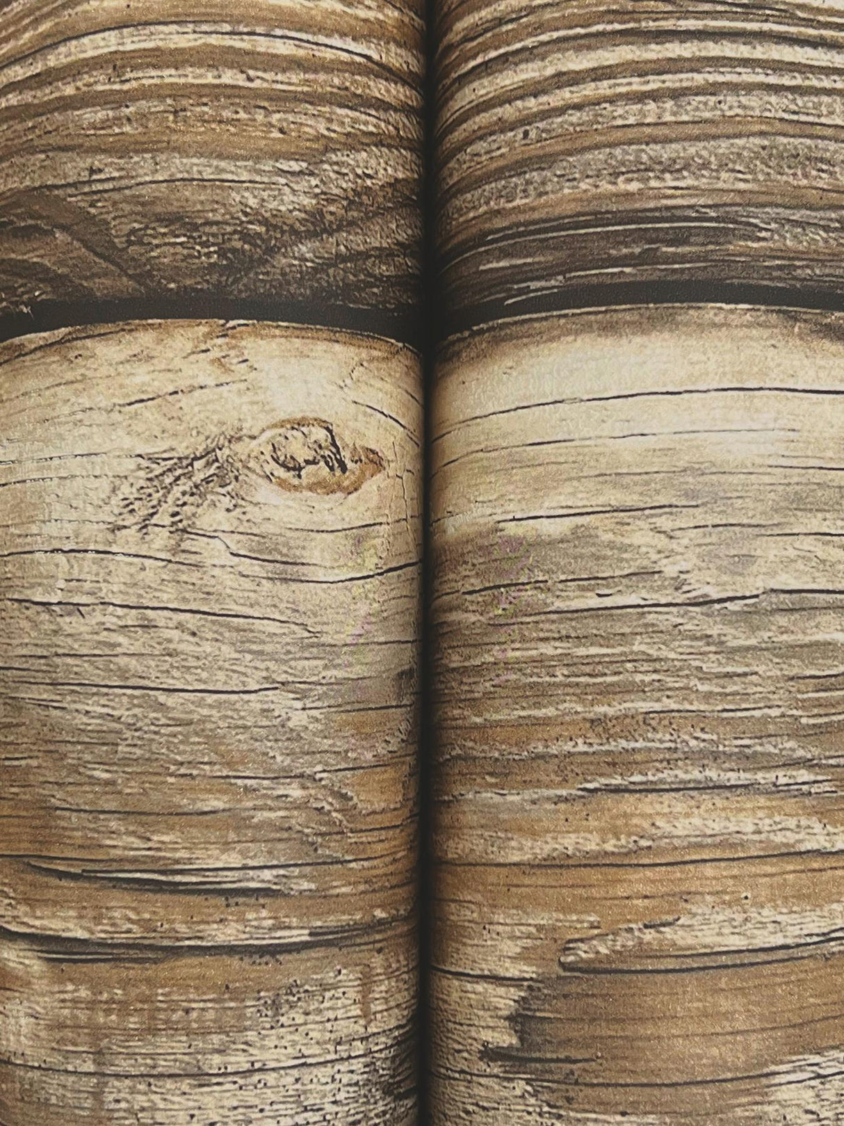 York Bunkhouse Chestnut Wallpaper