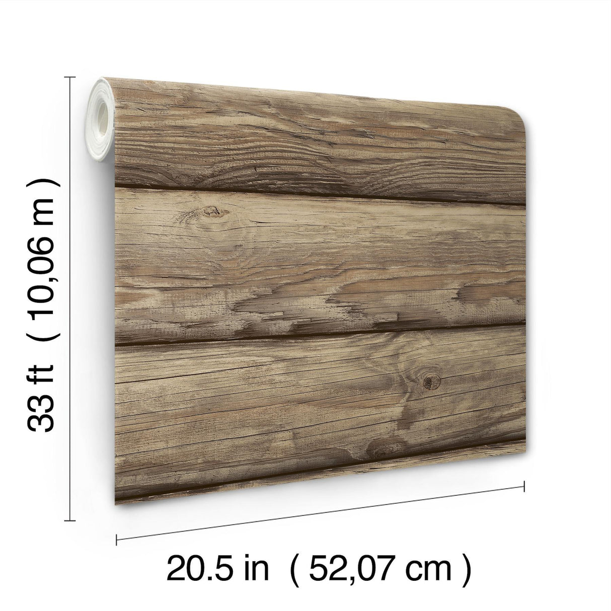 York Bunkhouse Chestnut Wallpaper