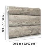 York Bunkhouse Ash Wallpaper