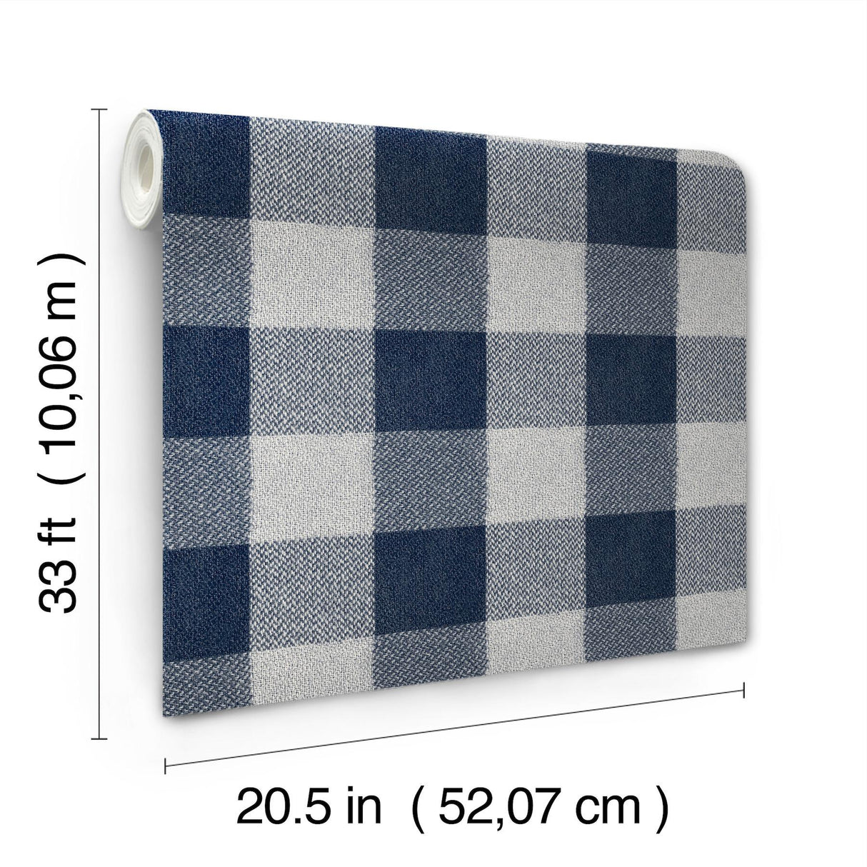 York Lumberjack Navy Wallpaper