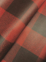 York Lumberjack Maroon Wallpaper