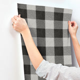 York Lumberjack Black Wallpaper