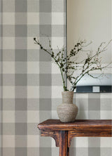 York Lumberjack Grey Wallpaper
