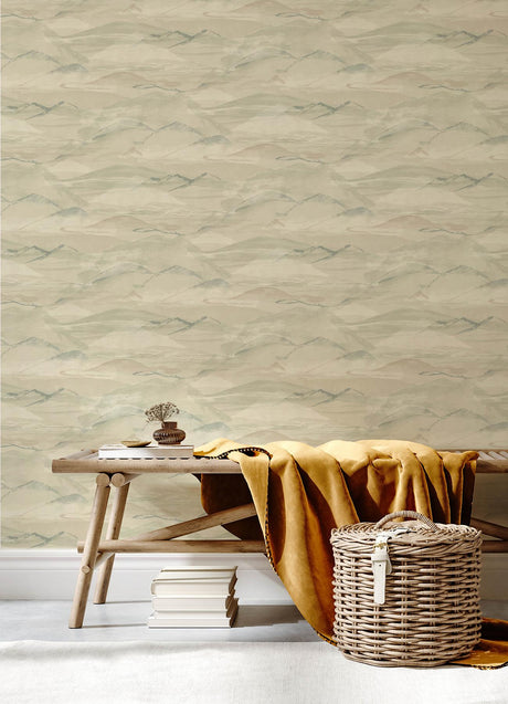 York Bozeman Mountains Moss Wallpaper