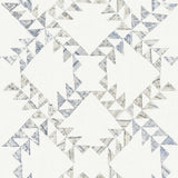 York Scrap Quilt Denim Wallpaper