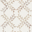 York Scrap Quilt Brown Wallpaper