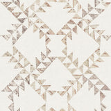 York Scrap Quilt Brown Wallpaper