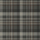 York Dutton Plaid Charcoal Wallpaper