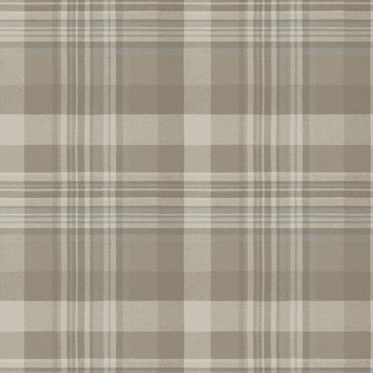 York Dutton Plaid Light Brown Wallpaper