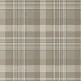 York Dutton Plaid Light Brown Wallpaper