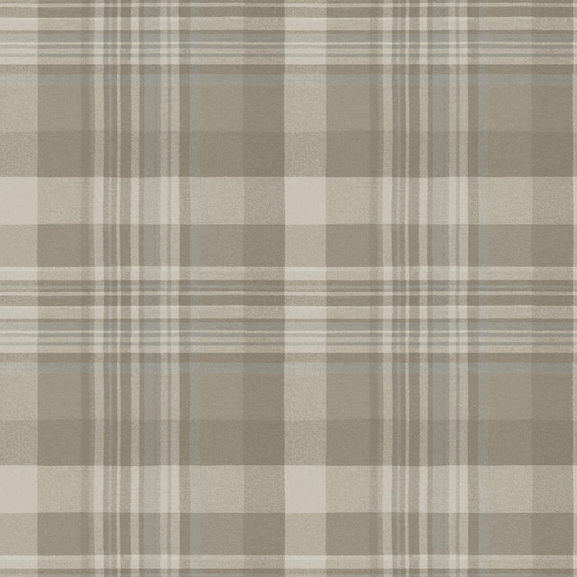 York Dutton Plaid Light Brown Wallpaper