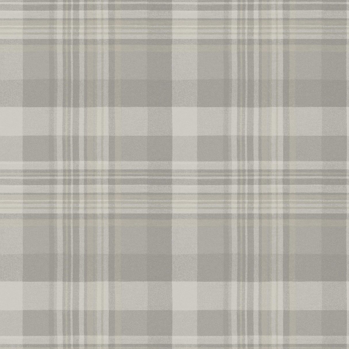 York Dutton Plaid Grey Wallpaper
