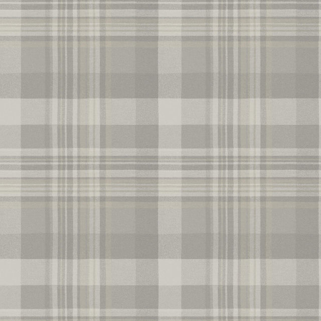 York Dutton Plaid Grey Wallpaper
