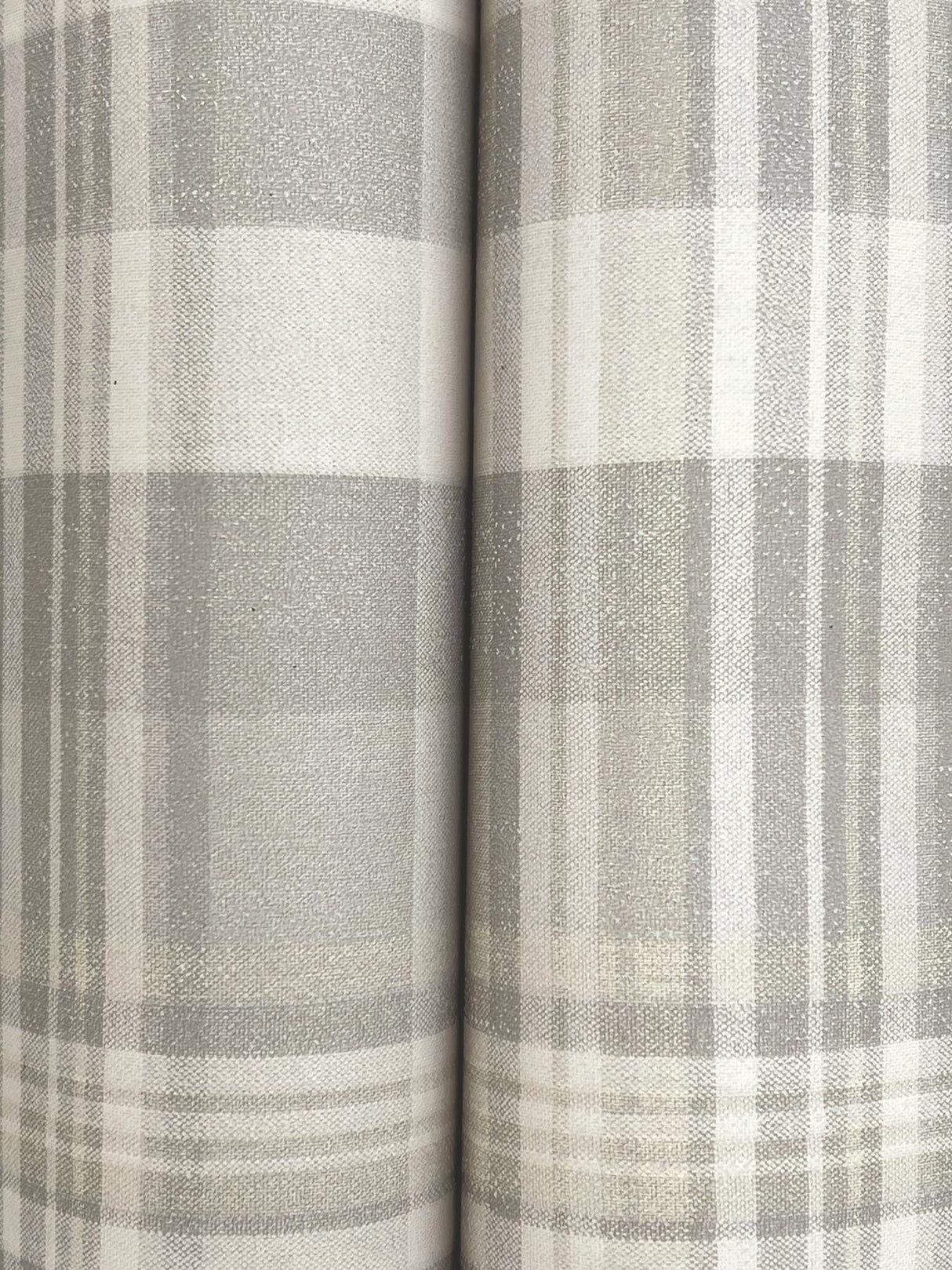 York Dutton Plaid Grey Wallpaper