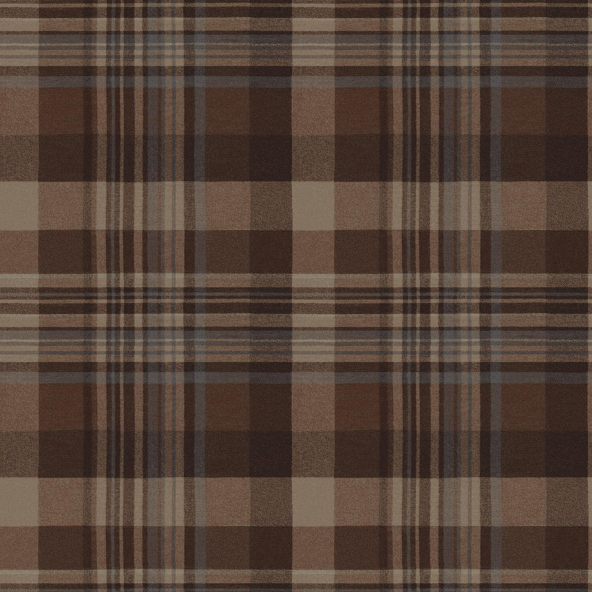 York Dutton Plaid Rust Wallpaper