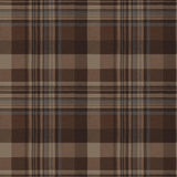 York Dutton Plaid Rust Wallpaper
