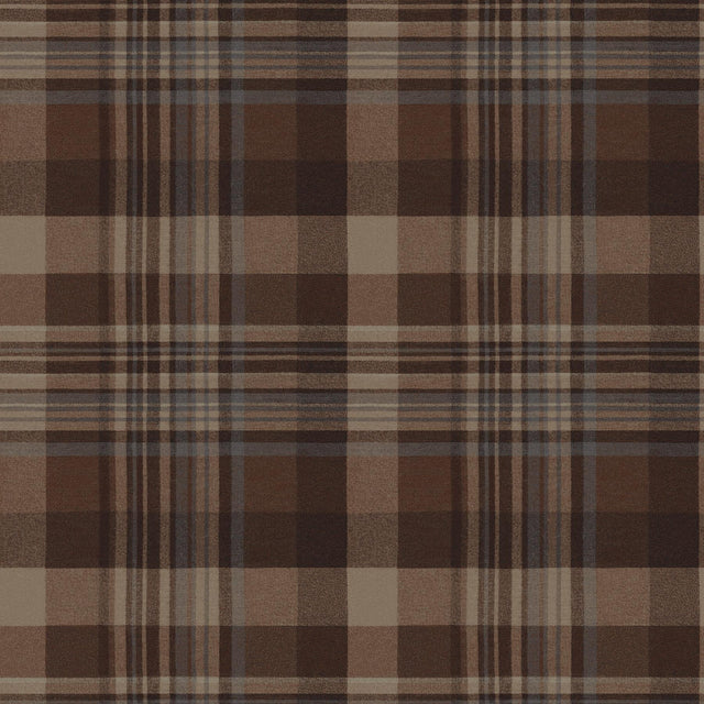 York Dutton Plaid Rust Wallpaper