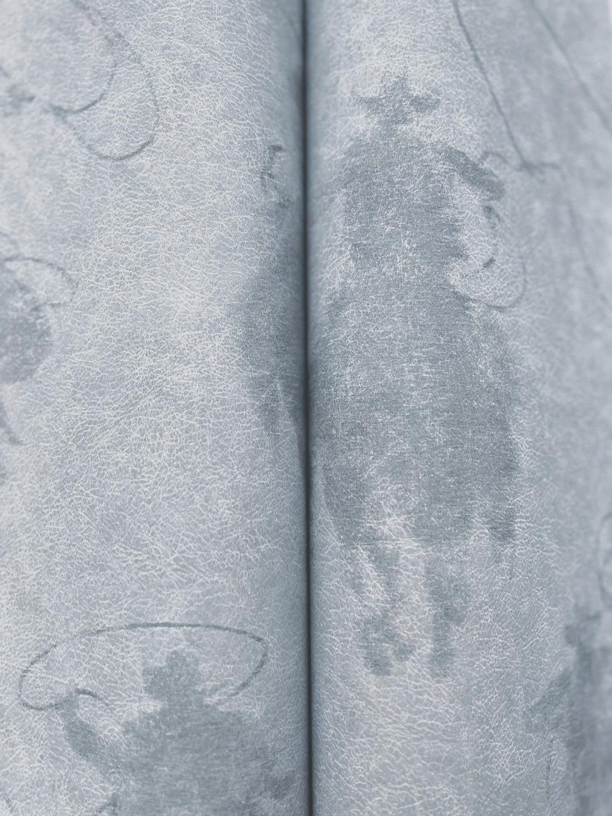 York Stockman Silhouette Blue Wallpaper