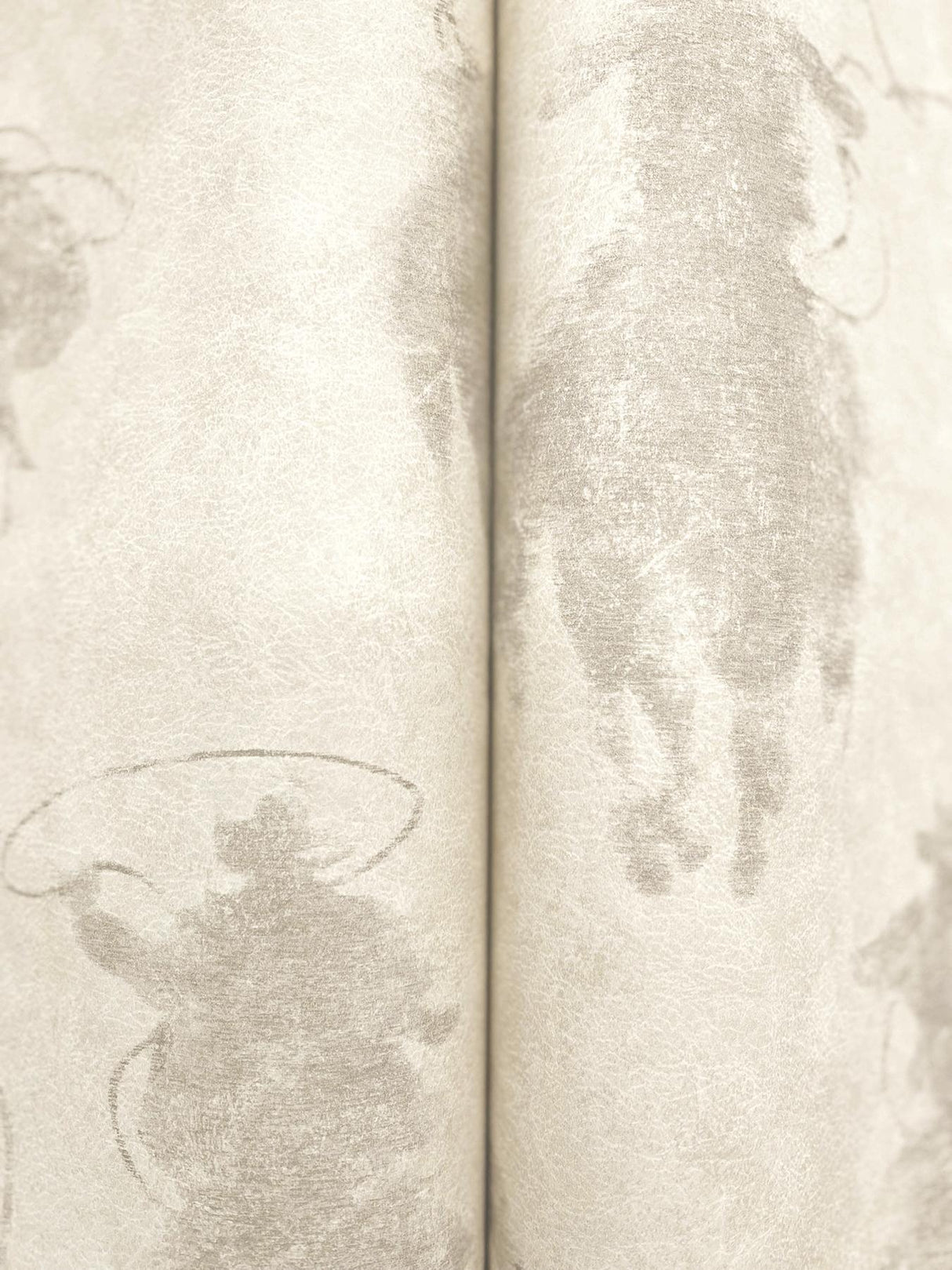 York Stockman Silhouette Light Grey Wallpaper