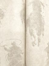 York Stockman Silhouette Light Grey Wallpaper