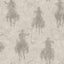 York Stockman Silhouette Grey Wallpaper
