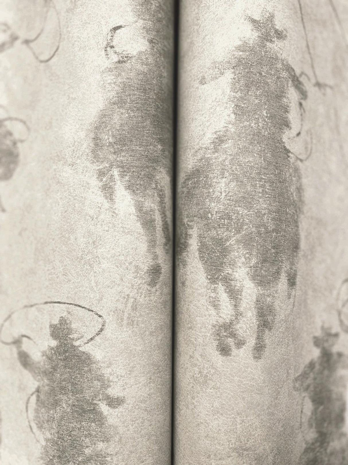 York Stockman Silhouette Grey Wallpaper