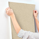 York Woven Basket Khaki Wallpaper