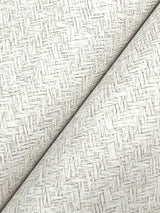 York Woven Basket White Wallpaper