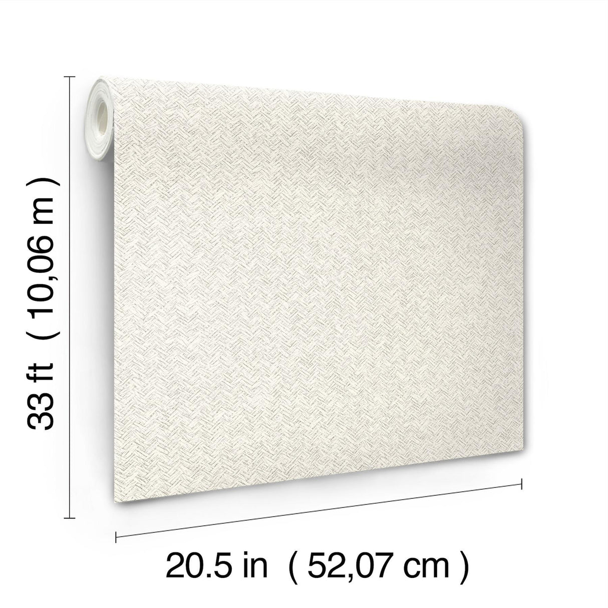 York Woven Basket White Wallpaper