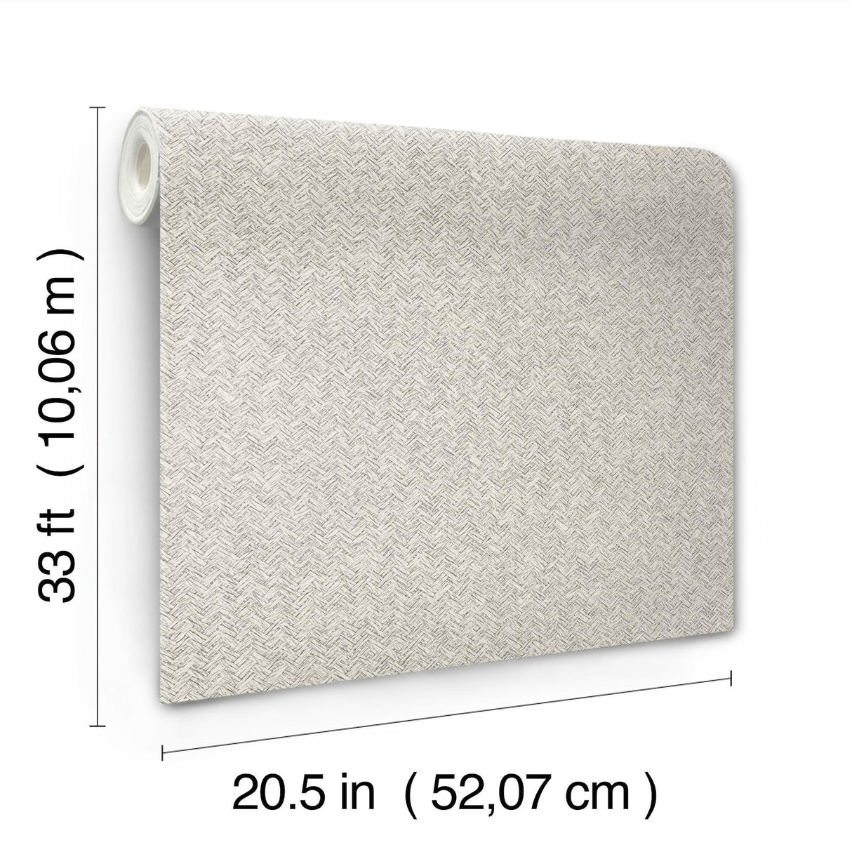 York Woven Basket Light Grey Wallpaper