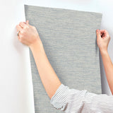 York Wool Texture Light Blue Wallpaper