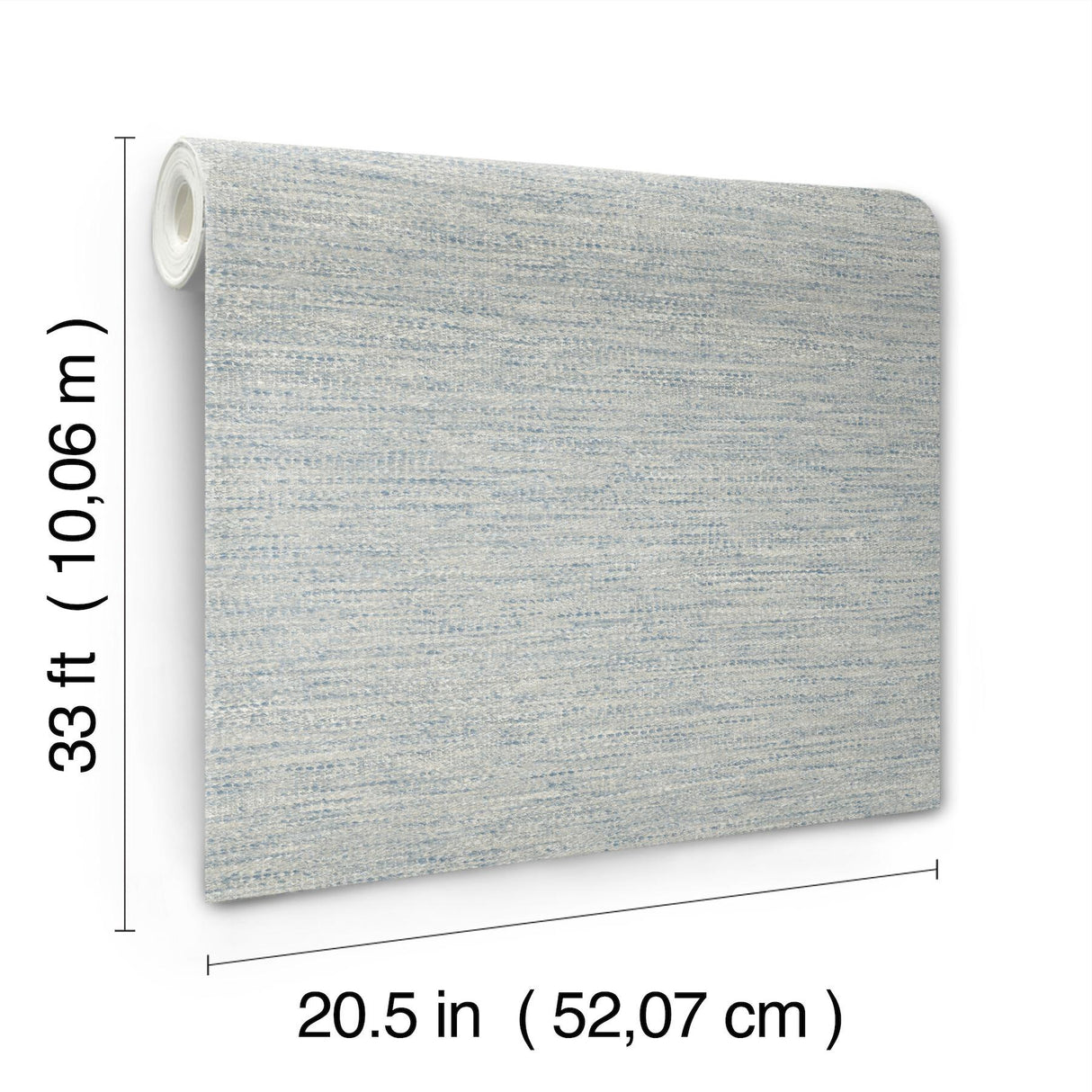 York Wool Texture Light Blue Wallpaper