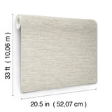 York Wool Texture Pewter Wallpaper