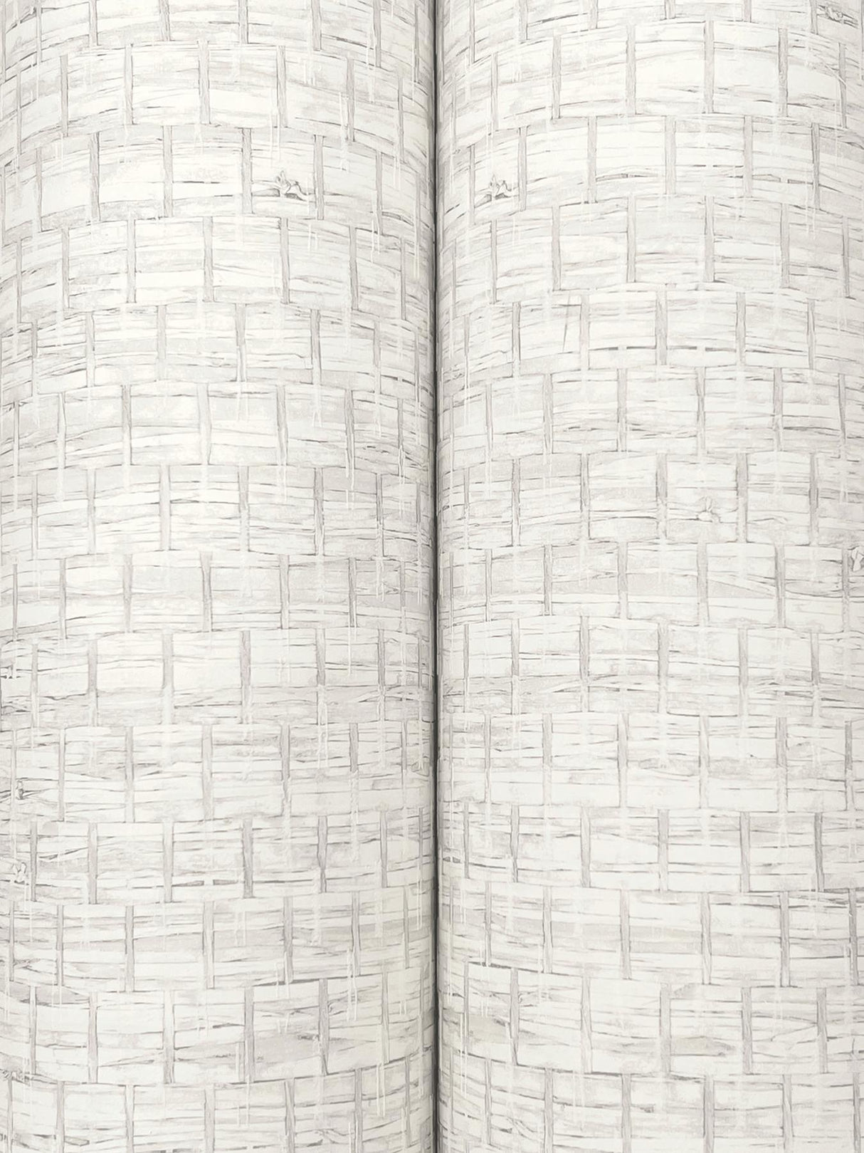 York Plaited Grass White Wallpaper